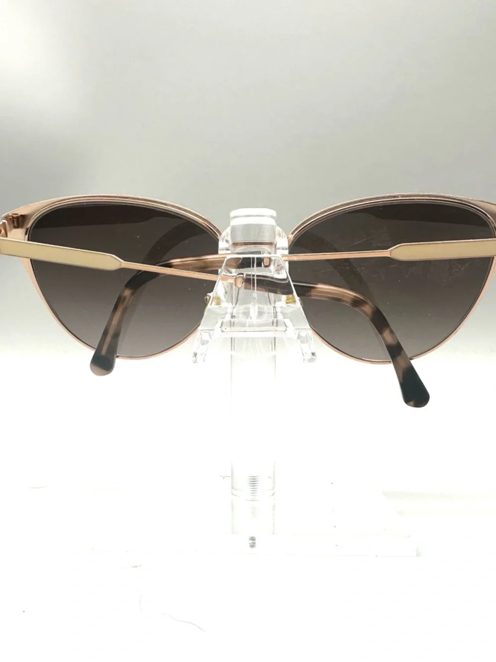 kate spade White and Brown Gradient Lens Cat Eye Sunglasses